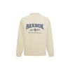 Reebok Letter Print Knitted Loose Round Neck Pullover Sweatshirt Unisex Sweatshirt Off-White 23FRC353UGW2