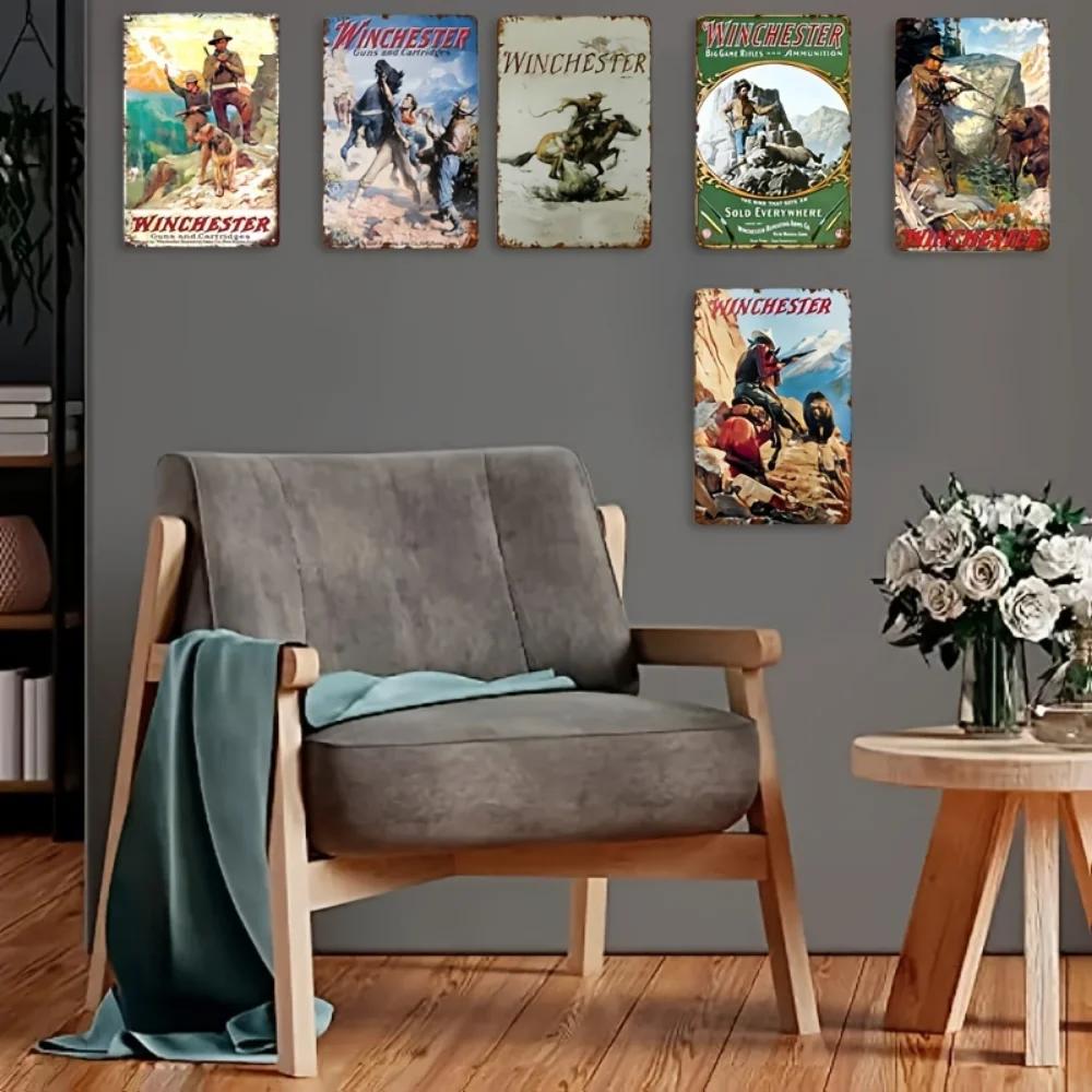 Аутентичная винтажная вестерн-ковбойская вывеска - Ретро-ковбойский кодекс Металлическое искусство для гаража/магазина/мужской берлоги/домашнего декора