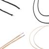 2pcs 22 AWG Cloth-Covered Guitar Wire Black And White Guitar Accessories  Guitar Restoration