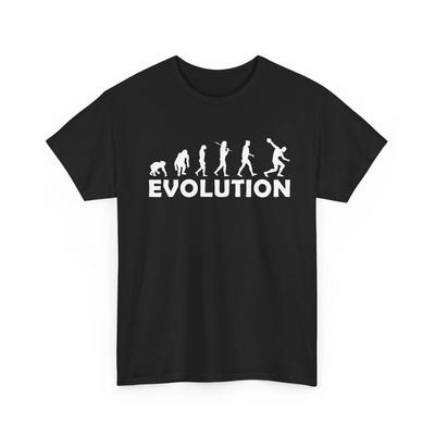 Evolution of Man Sports Shirt Unisex Heavy Cotton TShirt