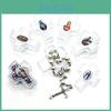 Durable Plastic Rosary Box With Unique Random Image For Baptism And Wedding Gifts