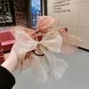 Новые корейские ленты с бантом, эластичные ленты для волос, женские элегантные веревки для волос, эластичные кольца, галстуки, головные уборы, аксессуары для волос для девочек