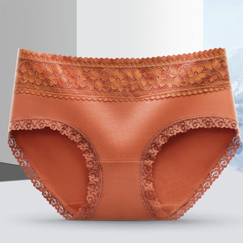 Дышащее женское нижнее белье из чистого хлопка, приятное для кожи, со средней талией, однотонное, сексуальное, кружевное, удобные женские трусики с треугольными чашечками