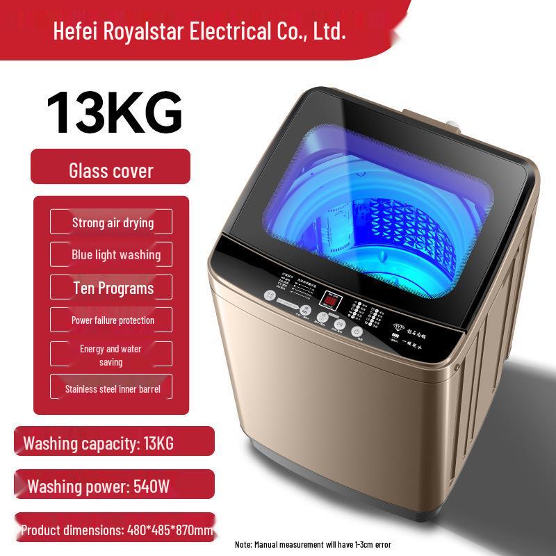Полностью автоматическая стирально-сушильная машина 10 кг с компактным пульсатором для дома и аренды