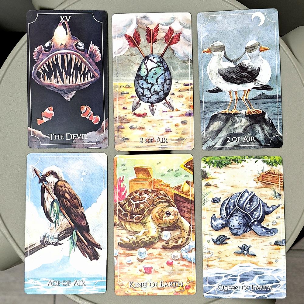 10,3*6 см Целительные волны Таро 78 шт. Карты Таро объединяют целительный аспект Матери-природы и искусства в художественном произведении