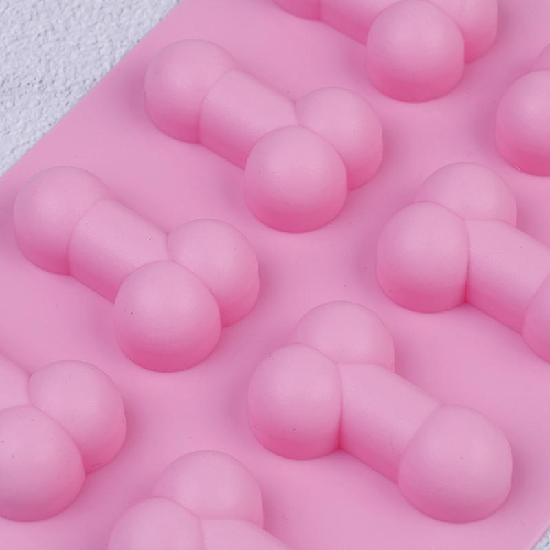 8Holes Penis Shape Silicone Cake Mold For Ice Cookie Jelly Candy Cupcake Decorating