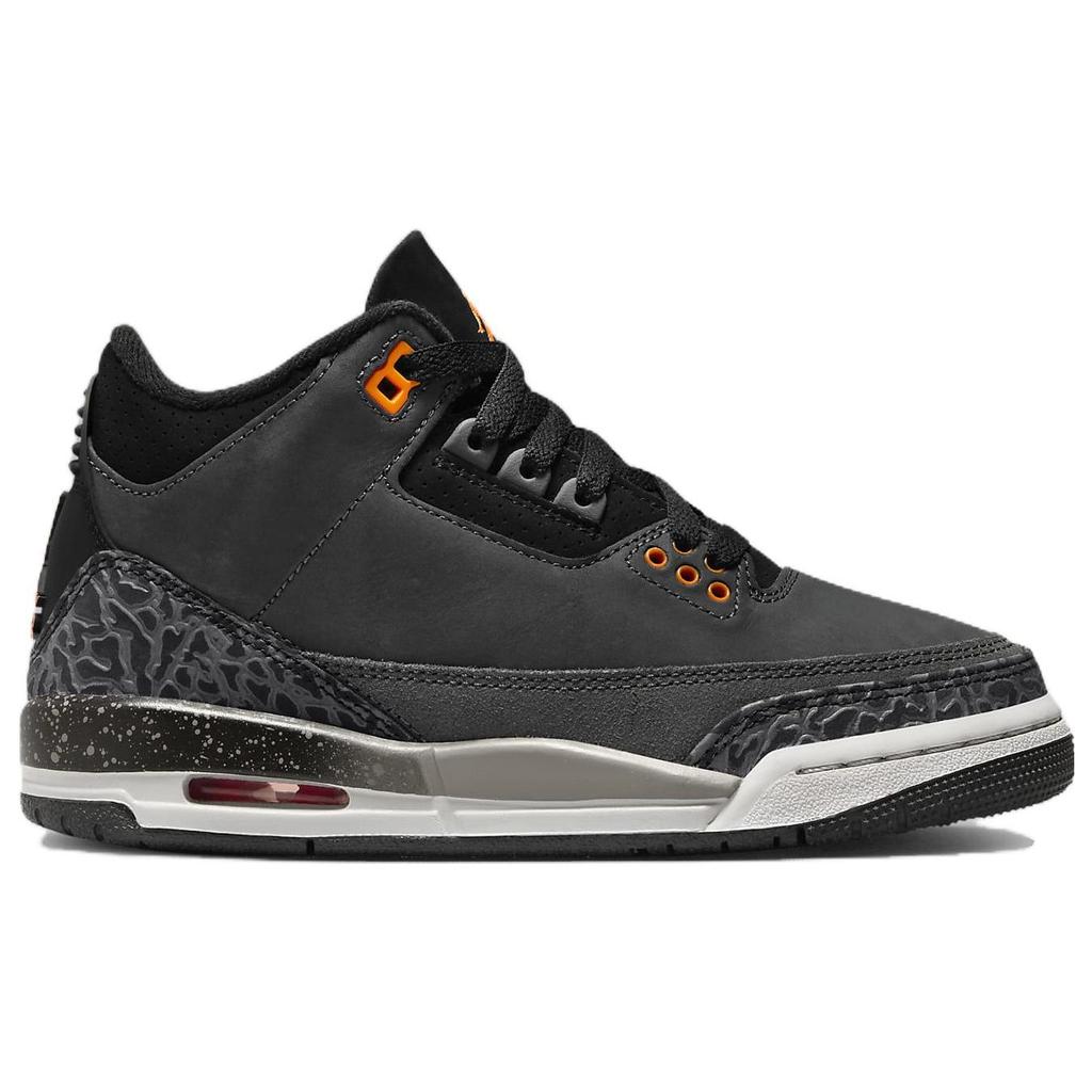 Детские кроссовки Air Jordan 3 Retro GS Fear 2023 Grey Night-Stadium Total-Orange DM0967-080