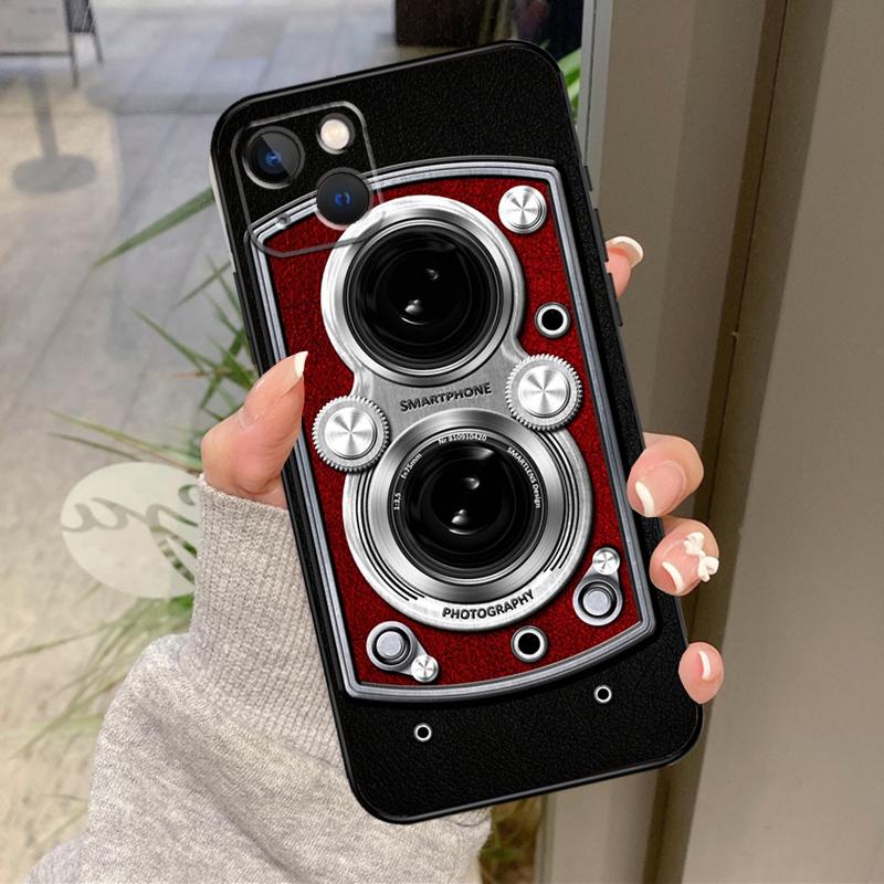 Ретро-чехол-камера Ностальгия Для iPhone 17 Air 16 15 14 13 11 12 Pro Max Plus 12 13 Mini 16e 17 Pro Max Задняя крышка