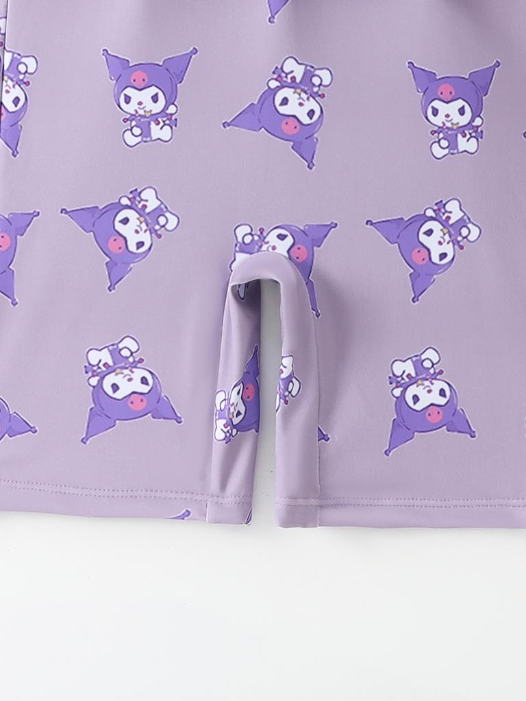 Children's swimsuit girls summer children princess one-piece cartoon Kulomi cute buoyancy vest swimsuit