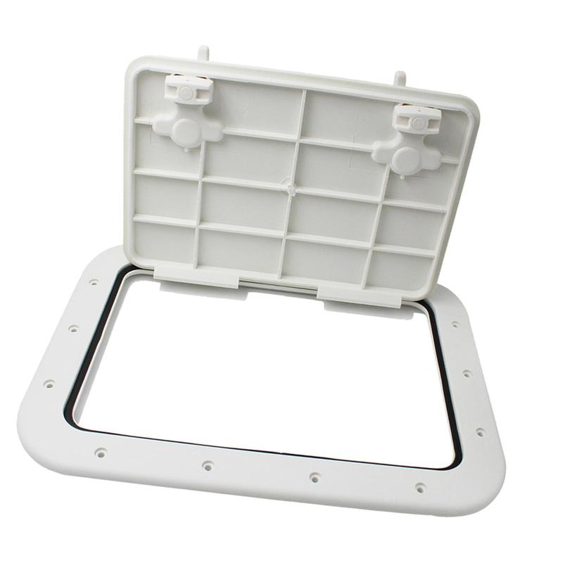 Marine Access Hatch Plastic White Inspection Lid with Removal Knob for Floor Boat Deck Plate Upgrade