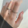 Elegant Sweet Chain Bead For Girls Punk Finger Jewelry Korean Finger Rings Women Rings Heart