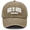 Men and Women“God is always kind”hat set 4Top-mounted Humorous Adjustable Baseball Cap with Christian Faith Decoration, Lightweight Dad Hat