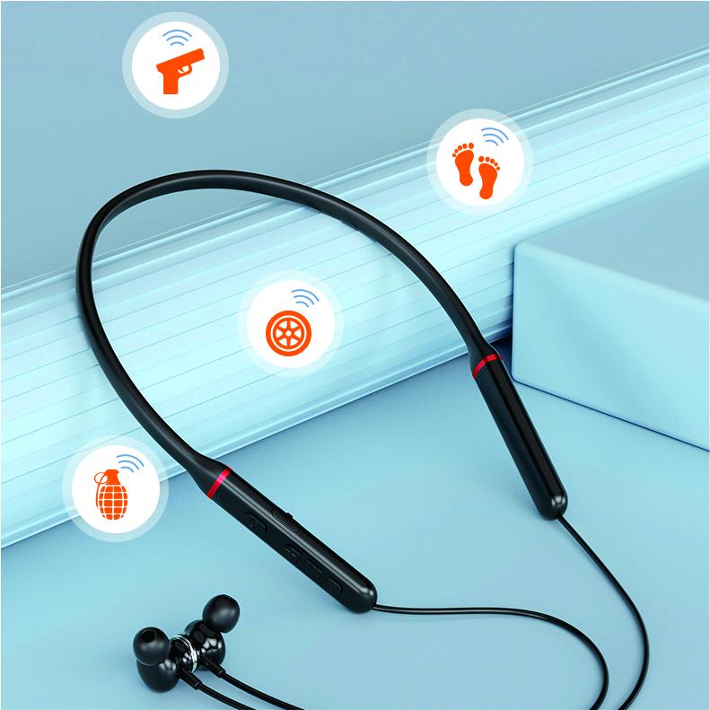 Sharp Neckband Wireless Stereo Bluetooth Noise-Cancelling Headphones