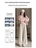 Summer 2026 Women's Trendy Wide-Leg High-Waisted Cropped Pants: Petite, Loose, and Slimming Drapey Style.