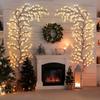 Willow Vine 144pc Lights 2.3 Meters Home Wedding Decorations DIY Rattan Tree Luminous Branch Wall Fireplace Party Bedroom