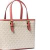 Michael Kors Классическая сумка-тоут на молнии с монограммой Женская сумка-тоут Ванильно-белый 35T9GTVT0B-TEA-ROSE-MLT