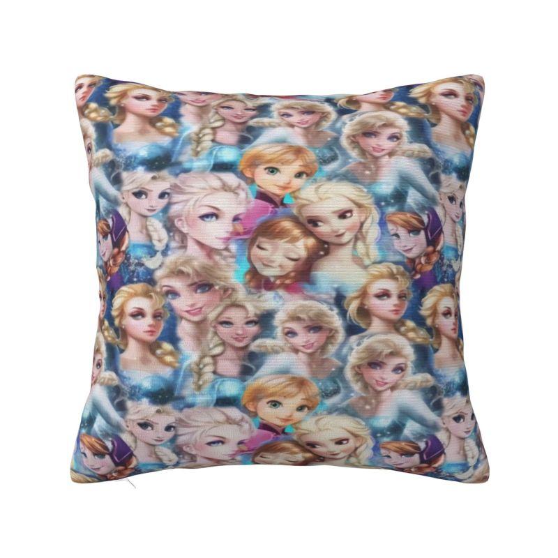 Custom Frozen Olaf Elsa Manga Pillow Case 45x45cm Nordic Cushion Cover Soft Pillowcase