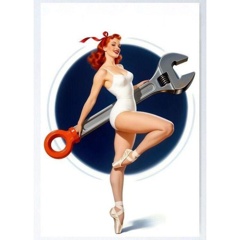 Винтажная Pin-Up Девушка Металлическая Настенная Вывеска Ретро Оловянная Табличка Декор Дома