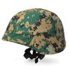 SHENKEL US Military SWAT Fritz Tactical Helmet with Camouflage Cover! Pixel Green M88 for US Military Airsoft