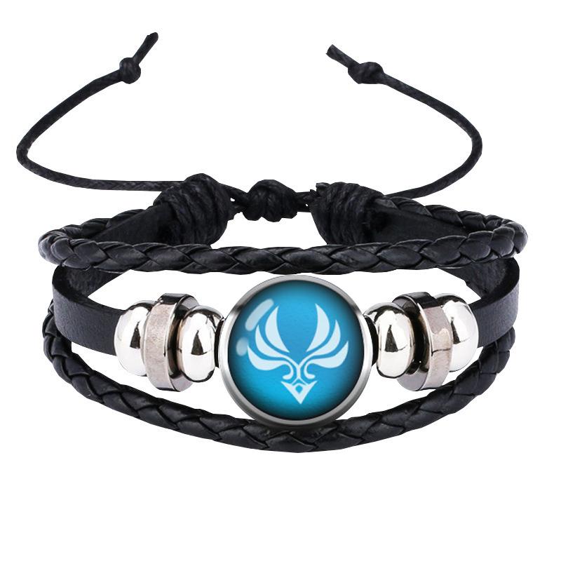 Аниме браслет косплей кожаный браслет женщины мужчины браслет ювелирные изделия аксессуары