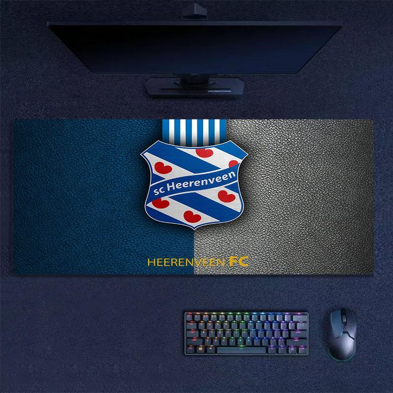 SC Heerenveen Mouse Pad, Large Gaming Desk Mat, Non-slip XXL Mousepad for Laptop & Tablet, Mini PC Playmat with Stitched Edges