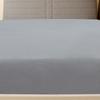 136200 vidaXL Drap-housse Jersey Gris 90x200 cm Coton