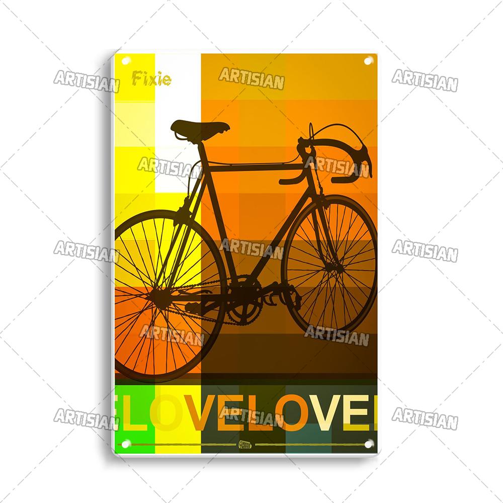Артизанальный велосипедный металлический знак, велосипедный постер, декоративная тарелка для езды на велосипеде, настенный декор, гараж, бар, паб, клуб, отель, кафе, кухня