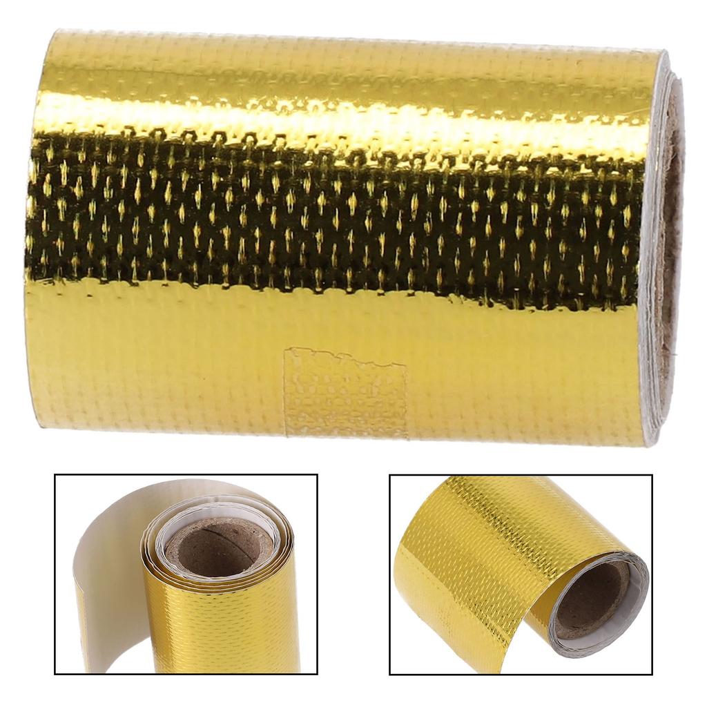 Heat Shield Wrap Tape 2021 Fiberglass Gold Heat Insulation