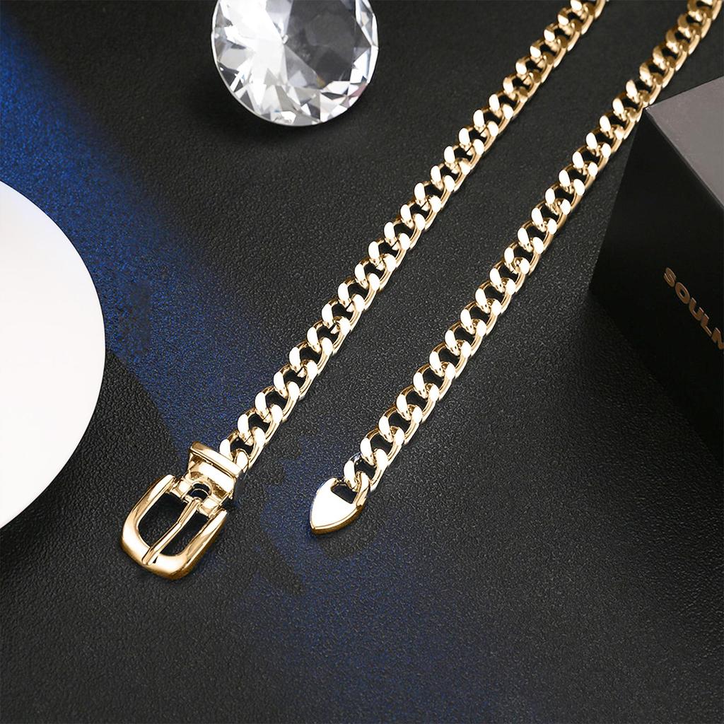 1 шт. Женская цепочка для одежды, металлический пояс-цепочка для талии, ремни для платья, металлический ремень, регулируемое украшение