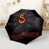 Galatasaray1 Customized Name Umbrella Automatic Umbrella Retractable Design with 8-Rib Durability Compact Design All-Season Umbrella for Travel Elegan