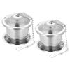 Uxcell 2-Piece Tea Infuser Filter with Lid, Drip Tray, Chain, Fine Mesh, Loose Tea Steeper, Stainless Steel Tea Strainer for Loose Leaf Tea, Small
