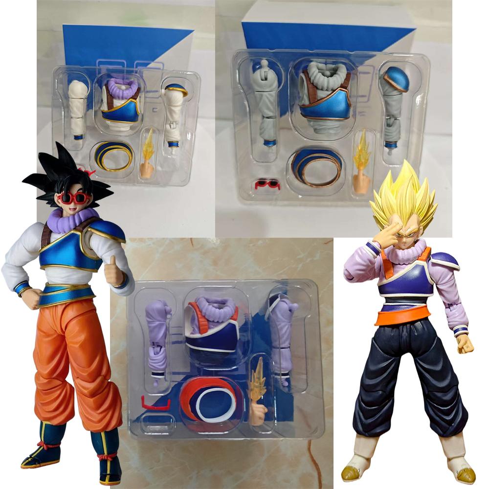 E&C Toys Instant Transmission Son Goku Chibi Dam'Z Clothes Modified Parts Accessories Dragon Ball Z Shf Anime Action Figures Toy