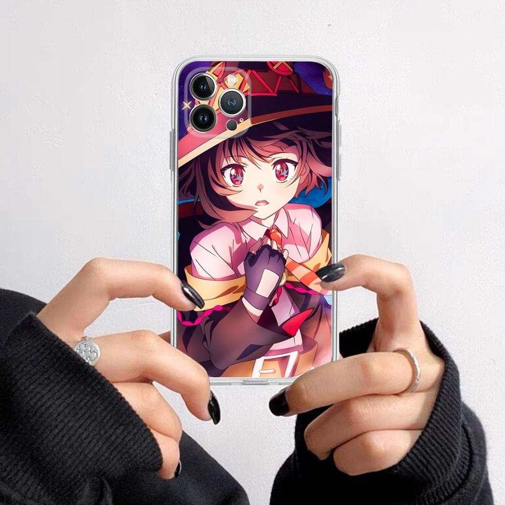 Чехол для телефона Мегумин для iPhone 16 15 8 7 6 6S Plus X SE XR XS 14 11 12 13 Mini Pro Max Мобильный чехол
