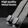 Premium Suede-Wrapped Car Headrest Hook - Foldable Design with ABS Hook for Universal Car Compatibility