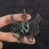 Seraphinite Pendant Copper Wire Wrapped Jewelry Handmade Butterfly Pendant Original Gemstone Jewelry Copper Wire Wrap Pendant Gifts For Wife
