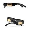 Luxury Brand Designer Small Frame Rectangle Sunglasses Women For Men Trendy Punk Classic Sun Glasses Vintage Metal Square Shades