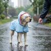 With D-ring Dog Hooded Raincoat Adjustable Pet Poncho Protective Dog Rain Cloak  Travel