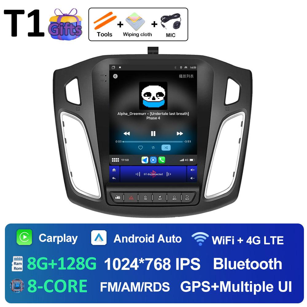 Android 14 Авто Радио Плеер Для Ford Focus 3 Mk 3 2011 2012 2013 2014 - 2019 DSP Стерео Вентилятор Охлаждения 2.5D Сенсорный Экран Нет 2 DIN