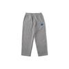 Letter Embroidery Elastic Waist Loose Straight Leg Knit Sports Pants Kids Bottoms Gray VN000KJ6AF1