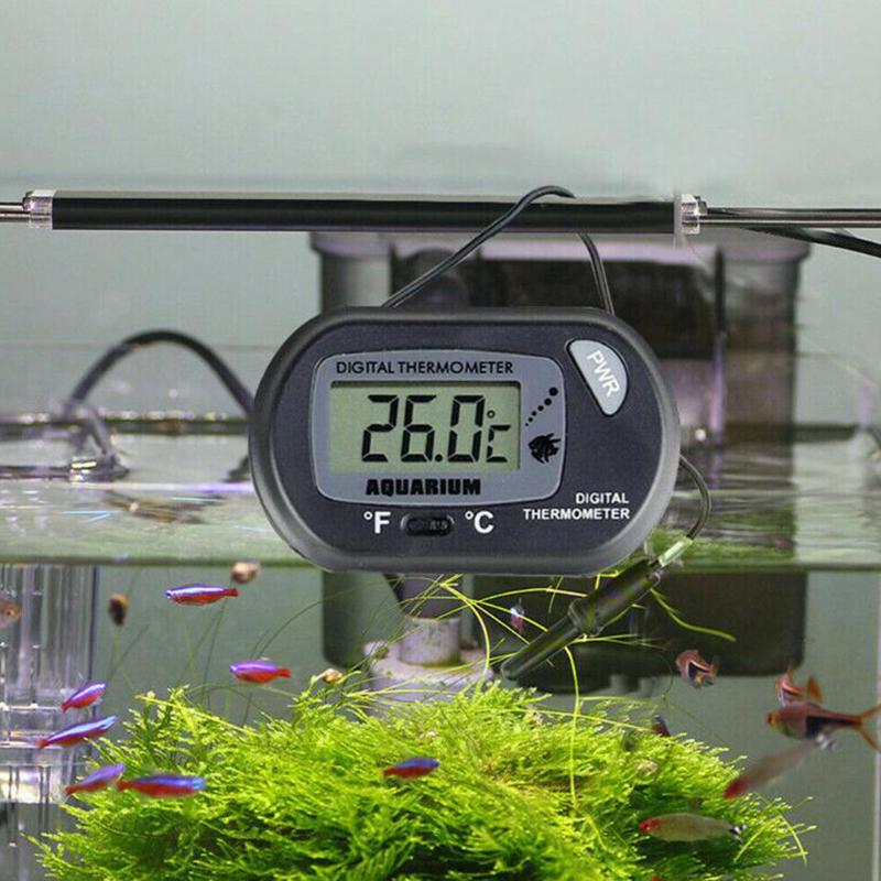 ЖК-цифровой аквариум для рептилий, аквариумный водомер, термометр, температура