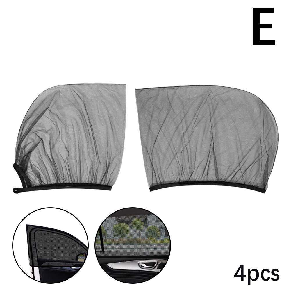 Car Sunshade Curtains Universal Side Window Shades Mosquito Auto Sunshade Repellent Protection L2E2