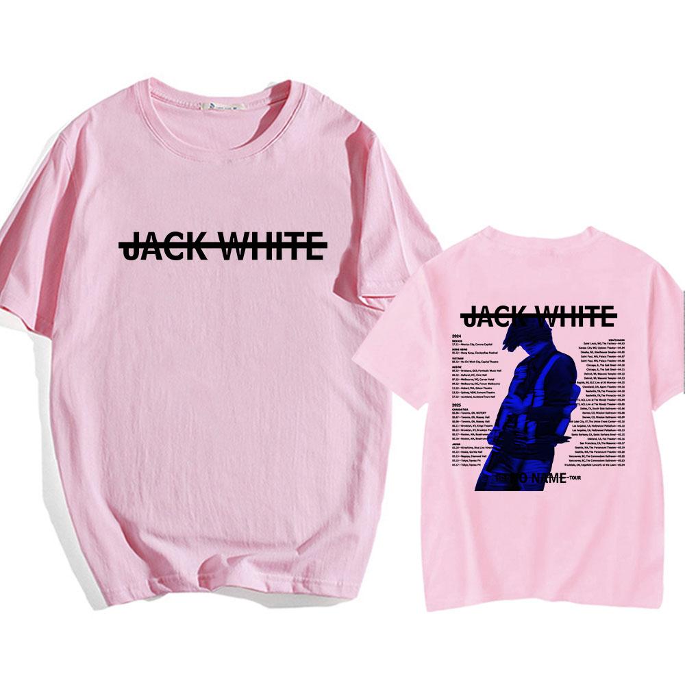 Футболка No Name Tour 2024-2025 с принтом певца Джека Уайта, футболки унисекс из хлопка, высококачественная удобная футболка