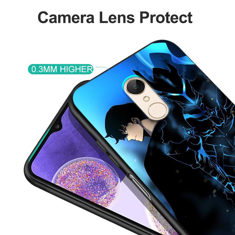 Черный чехол из ТПУ для Xiaomi Redmi 5 5plus 6 6a 7 7a 8 8a задняя крышка solo leveling Sung-Jin-Woo