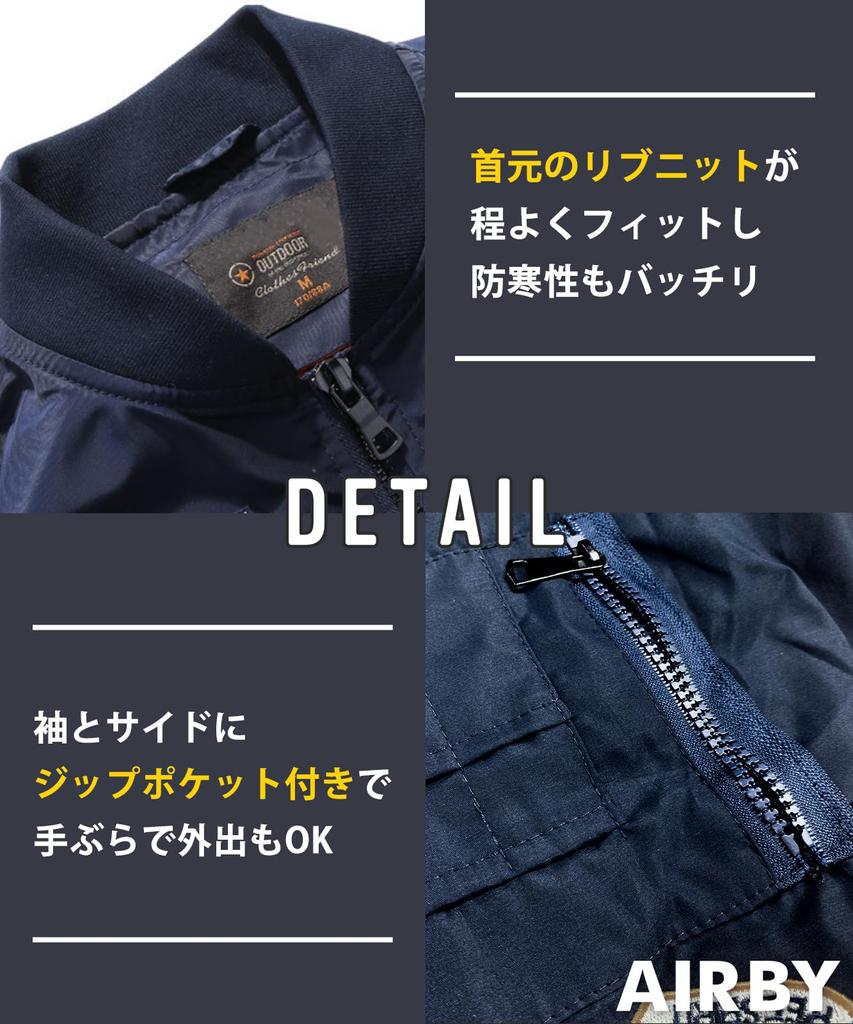 Блузон Военный Полет Воздушный Внешний Горный Назад Полный Для С С Без Повседневный Длинный Холодный УФ Черный [Air Buy] Мужская куртка MA-1, Осень, Нашивка,