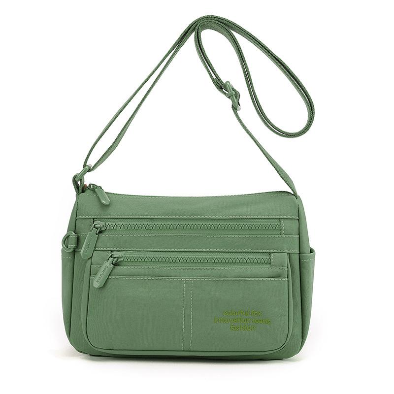 New 2025 Women's Versatile Nylon Shoulder Bag Simple Casual Commuter Light Messenger Bag