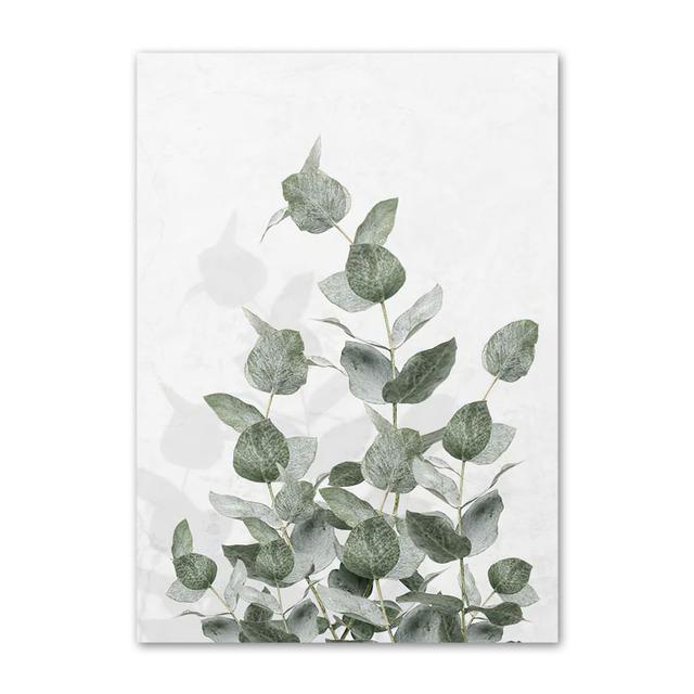 Зеленое растение Агава Кактус Абстрактная геометрия Линия Настенная живопись Печать на холсте Картина в скандинавском стиле Настенный плакат для украшения гостиной