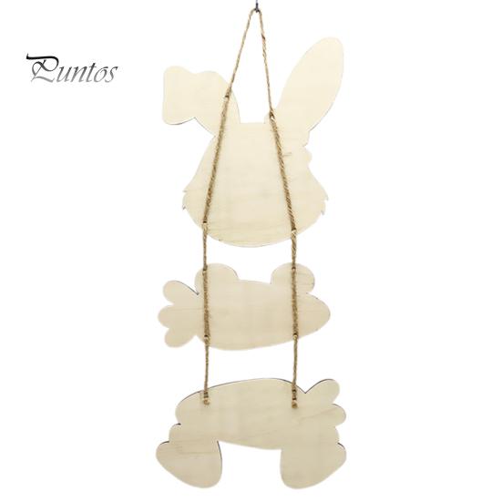 Деревянное пасхальное украшение, подвесное украшение в виде кролика, морковки, подвеска с надписью «Счастливой Пасхи» для входной двери дома, гостиной, сада