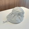 Lightweight Kids Cap Breathable Mesh Sunshade Hat Cute Large Brim Hat  Summer