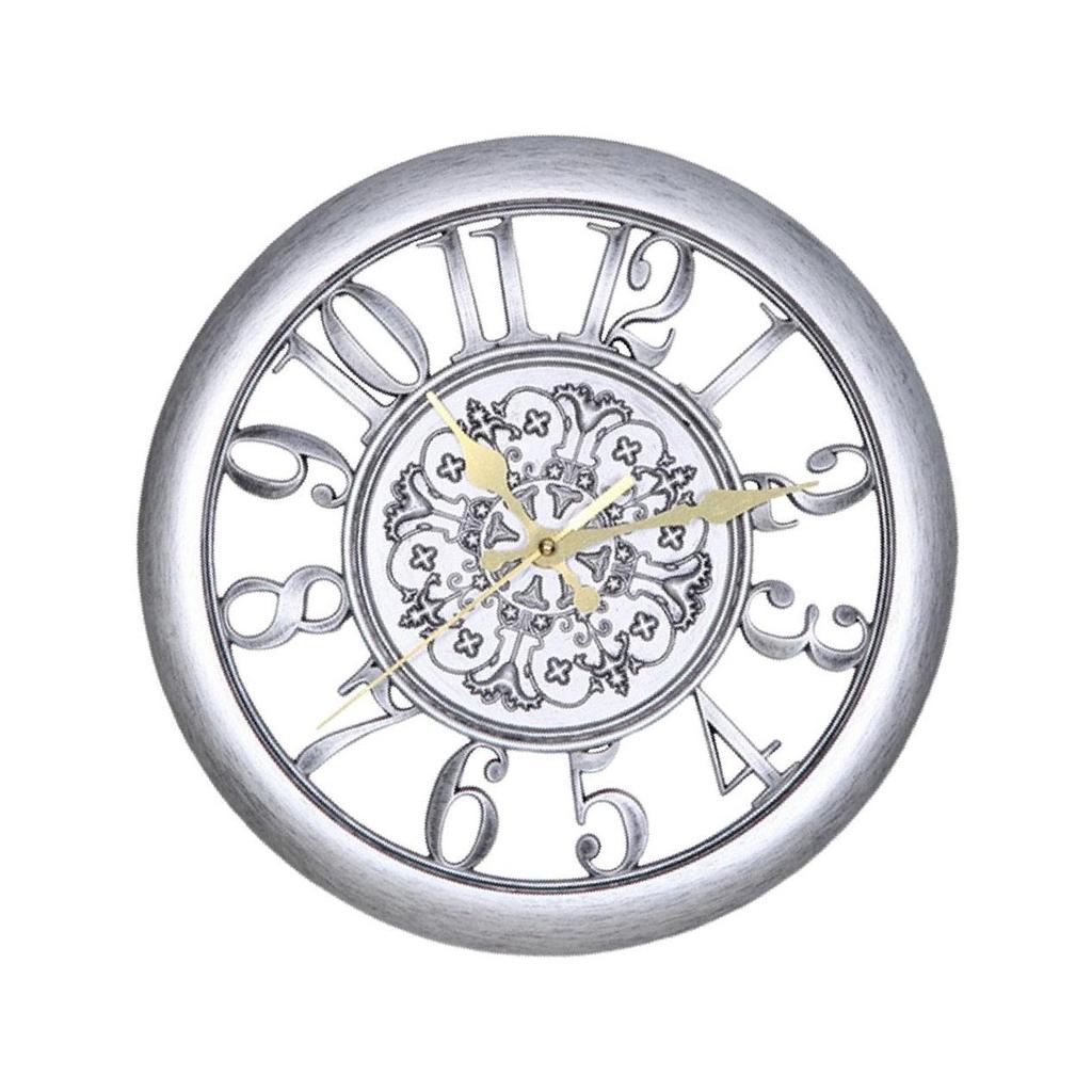 11 дюймов ретро настенные часы декоративные не тикающие для офиса дома