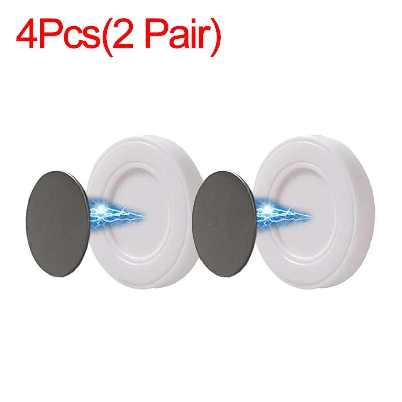 24 шт., магнитные крючки с защитой от потери, настенный сильный магнитный держатель для пульта дистанционного управления, наклейка на холодильник, крючок для хранения, домашний органайзер